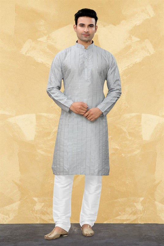 Gorgeous Art Silk Fabric Readymade Kurta For Men