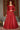 Party Style Red Color Designer Fancy Work Gown In Taffeta Fabric