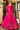 Shibori Printed Designs On Cotton Fabric Party Wear Beatific Gown In Rani Color