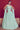 Light Cyan Color Sequins Work Gown With Dupatta In Georgette Fabric