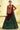 Green Color Dazzling Readymade Lehenga In Chinon Fabric