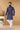 Glamorous Navy Blue Color Art Silk Fabric Function Wear Fancy Readymade Kurta Pyjama For Men
