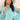 Cyan Color Sequins Work Pakistani Replica Suit In Net Fabric