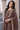 Sequins Work Brown Color Inventive Pakistani Replica Suit In Georgette Fabric
