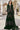 Attrective Georgette Fabric Greenl Color Pakistani Replica Suit With Embroidered Work