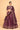 Embroidered Wine Sangeet Wear Lehenga In Art Silk Fabric With Designer Choli
