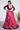 Pink Color Organza Fabric Siroski Stone Work Leheriya Print Designer Lehenga Choli