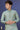 Cyan Color Jacquard Silk Fabric Sangeet Wear Trendy Kids Wear Kurta Pyjama