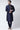 Dazzling Navy Blue Color Dhupion Silk Fabric Kurta Pyjama In Sangeet Wear
