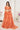 Organza Fabric Orange Color Magnificent Printed Lehenga