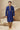 Stunning Blue Color Kurta Pyjama In Banarasi Art Silk Fabric
