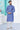 Blue Cotton Fabric Sangeet Wear Trendy Readymade Printed Kurta Pyjama For Men