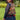 Awesome Navy Blue Color Georgette Gown With Koti