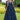 Awesome Navy Blue Color Georgette Gown With Koti