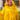 Yellow Color Embroidered Sequins Work Ruffle Gown