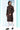 Ethnic Art Silk Brown Color Kurta Pyjama Set for Men