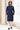 Festive Art Silk Navy Blue Color Kurta Pyjama Set for Men