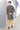Stunning Fashion Forward Blue Jacquard Indo Western Set