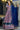 Persian Blue Dola Silk Fabric Printed Readymade Gown With Dupatta