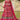 Glamorous Jacquard Fabric Rani Color Bandhej Print Readymade Gown