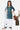Cotton Fabric Printed Teal Color Readymade Kids Salwar Suit