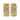 Alloy Material Yellow Color Gorgeous Mirrored Bridal Bangle Set