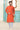 Orange Color Linen Cotton Fabric Festive Wear Designer Mens Kurta Pyjama