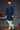Beautiful Navy Blue Color Wedding Wear Readymade Indo Western For Men In Silk Fabric