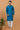 Teal Cotton Fabric Readymade Kurta Pyjama For Men