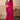 Attractive Rani Color Satin Lace Work Saree With Heavy Embroidered Blouse
