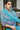 Embroidered And Stone Work Party Style Vintage Organza Saree In Cyan Color