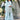 Charming Light Cyan Color Georgette Fabric Sharara Suit With Embroidered Work