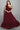 Georgette Fabric Maroon Color Function Wear Solid Gown