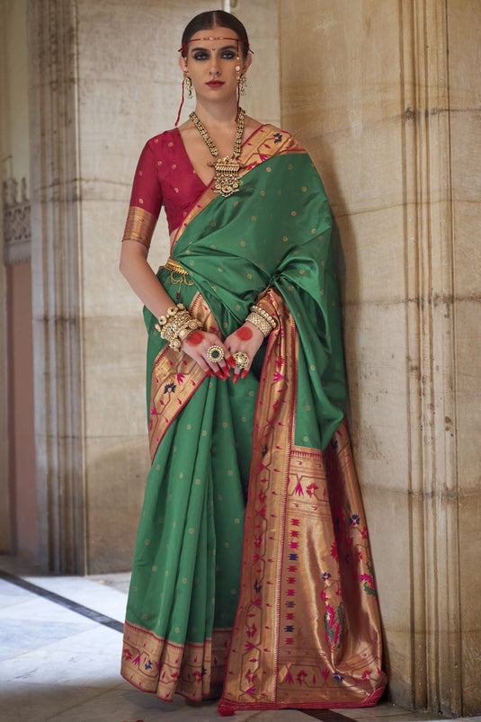 Red Color Banarasi Soft Silk Masterpiece Traditional Look Saree Collec –  shubhkalastore.com