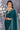 Art Silk Fabric Teal Color Zarkan Work Saree With Same Color Blouse