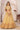 Net Fabric With Embroidered Work Sangeet Wear Yellow Color Lehenga