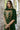 Georgette Fabric Reception Wear Embroidered Palazzo Salwar Kameez In Dark Green Color
