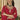Embroidered Red Color Readymade Palazzo Salwar Suit In Chinon Fabric
