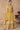 Chinon Fabric Yellow Color Embroidered Function Wear Readymade Palazzo Dress
