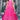 Attractive Dola Silk Fabric Pink Color Readymade Digital Printed Gown With Dupatta