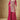 Traditional Embroidered Rani Color Palazzo Suit In Chinon Fabric