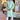 Sea Green Color Function Wear Cotton Fabric Adorning Kurta