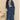 Navy Blue Color Embroidered Art Silk Fabric Palazzo Salwar Kameez