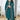 Embroidered Teal Color Salwar Kameez In Georgette Chiffon Fabric