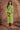 Cotton Fabric Office Wear Green Color Embroidered Kurti