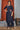 Rayon Fabric Party Wear Navy Blue Color Embroidery Work Long Kurti With Pant