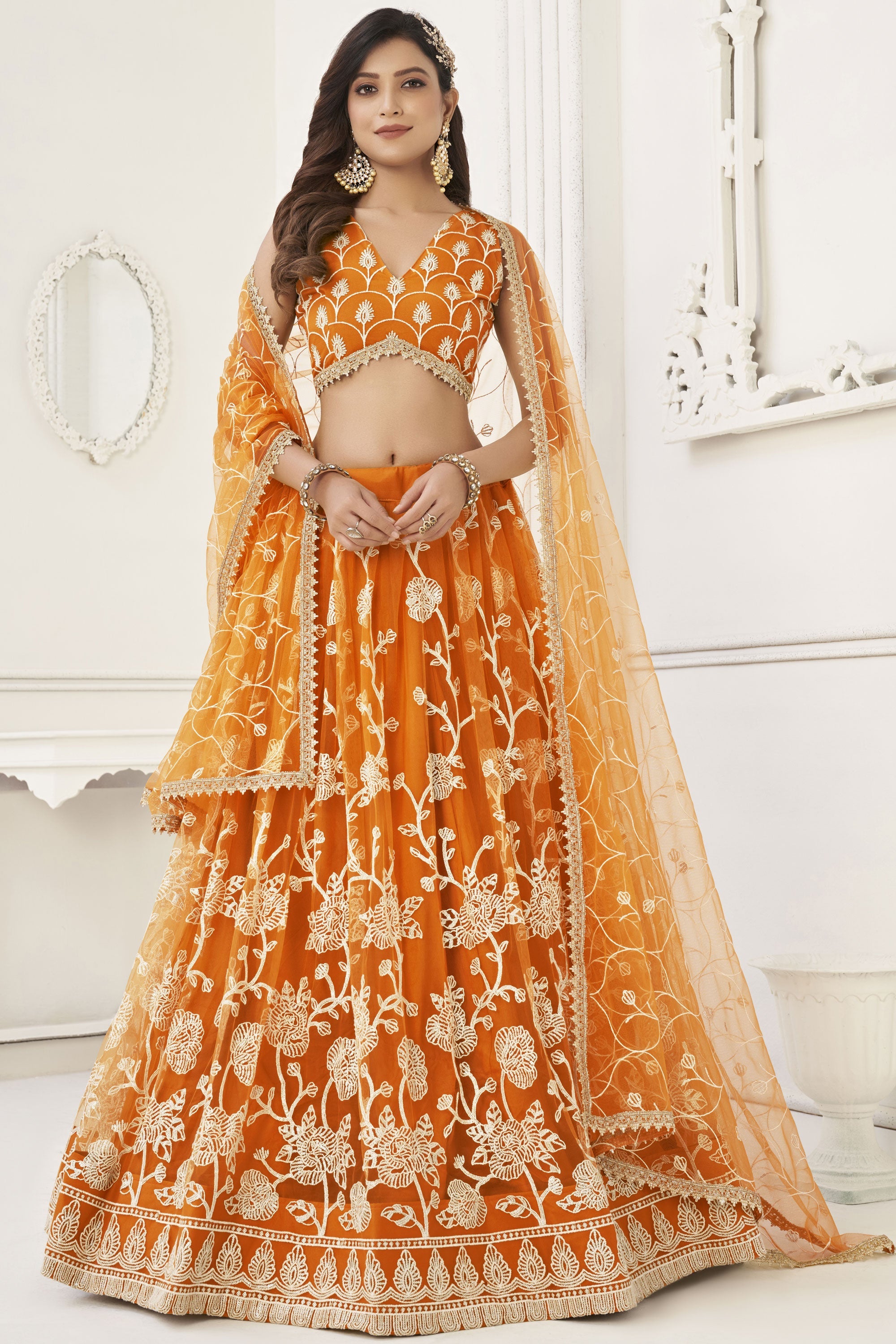 Orange shop chaniya choli