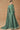 Georgette Fabric Green Color Embroidered Readymade Long Anarkali Style Gown With Dupatta