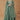 Georgette Fabric Green Color Embroidered Readymade Long Anarkali Style Gown With Dupatta