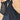 Embellished Navy Blue Color Chinon Silk Fabric Readymade Anarkali Style Gown